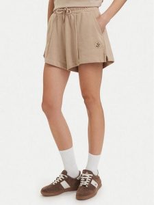 Beverly Hills Polo Club Szorty sportowe P-SS26W-BF546557 Beżowy Regular Fit. Brązowe spodenki sportowe Beverly Hills Polo Club, xs, bez wzorów, z syntetyku. Za 269,99 zł.