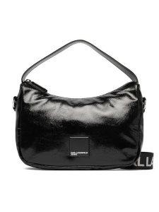 Karl Lagerfeld Jeans Torebka B1W30140 Czarny. Czarne torebki klasyczne Karl Lagerfeld Jeans, bez wzorów, z jeansu, bez dodatków. Za 639,99 zł.