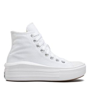 Trampki Converse. Białe trampki Converse, bez wzorów, bez zapięcia. Za 259,99 zł.