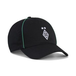 Czapka z daszkiem Borussia Mönchengladbach KING PUMA Black White. Białe czapki Puma, bez wzorów, sportowe. Za 139,00 zł.