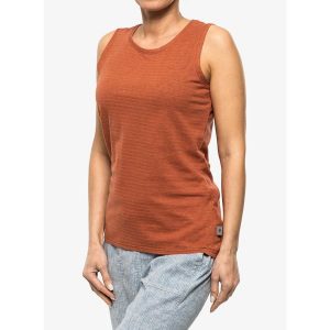 Top damski Royal Robbins Vacationer Tank. Brązowe koszulki sportowe ROYAL ROBBINS, bez wzorów, bez ramiączek. Za 172,99 zł.