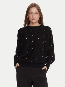 Lola Casademunt by Maite Sweter MF2511023 Czarny Oversize. Czarne swetry klasyczne Lola Casademunt by Maite, xs, z syntetyku, bez kołnierzyka. Za 529,99 zł.