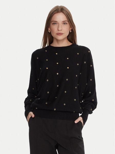 Lola Casademunt by Maite Sweter MF2511023 Czarny Oversize. Czarne swetry klasyczne Lola Casademunt by Maite, xs, z syntetyku, bez kołnierzyka. Za 529,99 zł.