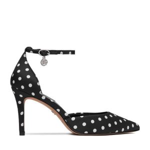 Szpilki Nine West. Czarne szpilki Nine West, bez wzorów, bez obcasa. Za 229,99 zł.