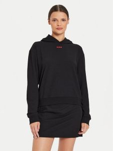Hugo Bluza 50490594 Czarny Relaxed Fit. Czarne bluzy Hugo, xs, bez wzorów, z bawełny, bez kaptura. Za 199,99 zł.
