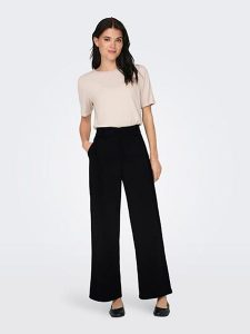 JDY Spodnie w kolorze czarnym rozmiar: XL/L32. Czarne spodnie z wysokim stanem JDY, bez wzorów, z materiału, z podwyższonym stanem. Za 70,08 zł.