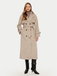 ACCESS FASHION Płaszcz przejściowy 44-9001-119 Beżowy Relaxed Fit. Brązowe płaszcze ACCESS FASHION, bez wzorów, z syntetyku, bez kaptura. Za 779,99 zł.