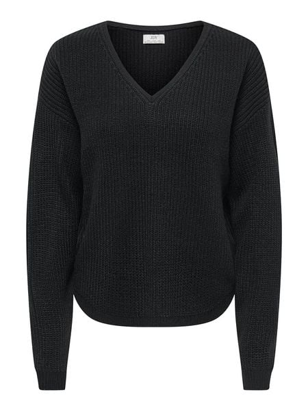 JDY Sweter "Evie" w kolorze czarnym rozmiar: XL. Czarne swetry oversize JDY, xl, bez wzorów, bez ramiączek. Za 109,95 zł.