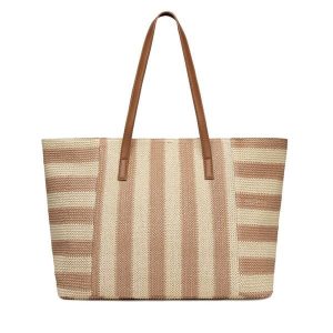 Torebka JENNY. Brązowe shopper bag Jenny, bez wzorów, bez dodatków. Za 129,99 zł.