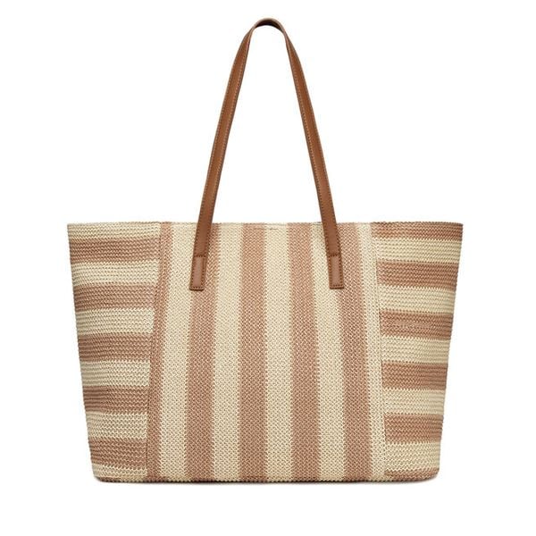 Torebka JENNY. Brązowe shopper bag Jenny, bez wzorów, bez dodatków. Za 129,99 zł.