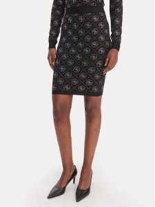 Guess Spódnica midi W6RD0O Z3JD2 Czarny Regular Fit. Czarne spódnice Guess, xl, z aplikacjami, z syntetyku, midi. Za 475,00 zł.