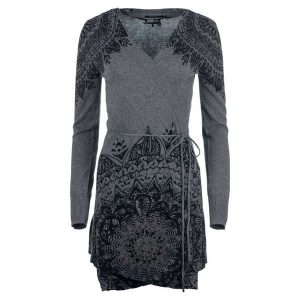 Desigual Sweter Damski Electra L Szary. Kardigany marki Desigual. W wyprzedaży za 358,00 zł.