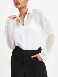 Milan Kiss Bluzka w kolorze kremowym rozmiar: S. Brązowe bluzki Milan Kiss, s, bez wzorów, bez kołnierzyka, bez ramiączek. Za 113,99 zł.