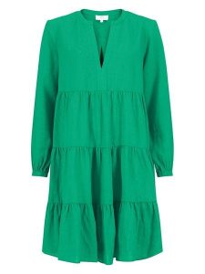 FYNCH-HATTON Lniana sukienka w kolorze zielonym rozmiar: 42. Zielone sukienki FYNCH-HATTON, na co dzień, bez wzorów, ze lnu, bez kołnierzyka, bez ramiączek, midi, proste. Za 130,99 zł.