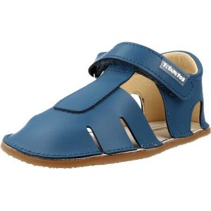 Sandały TITANITOS L560 ALBERTIC Niebieski. Niebieskie buty trekkingowe TITANITOS, ze skóry, bez zapięcia. Za 174,99 zł.