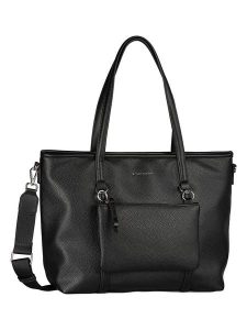 Tom Tailor Shopper bag "Jamila" w kolorze czarnym - 43,5 x 32 x 13 cm rozmiar: onesize. Czarne shopper bag Tom Tailor, bez wzorów, z materiału, na ramię, bez dodatków. Za 177,32 zł.