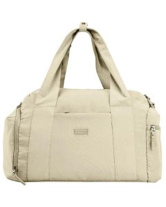 Torba sportowa WINGS SOLENNE z kieszenią na buty i pasem na walizkę BEIGE. Brązowe torby podróżne i sportowe WINGS, bez wzorów, z materiału, na ramię. Za 129,90 zł.