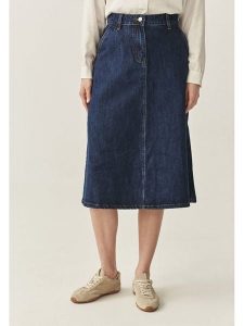 TATUUM Spódnica dżinsowa w kolorze granatowym rozmiar: 44. Niebieskie spódnice Tatuum, na co dzień, bez wzorów, z bawełny, midi. Za 170,07 zł.