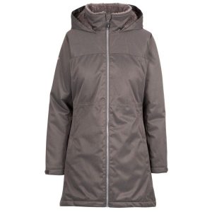 Trespass Wintry - Kobieta Jkt Dark Grey Marl. Szare kurtki Trespass, bez wzorów, z futra, bez kaptura. Za 384,99 zł.
