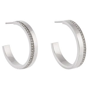 Kolczyki Calvin Klein. Szare kolczyki Calvin Klein, srebrne. Za 319,99 zł.
