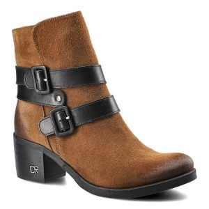 Rude Botki Carinii Damskie Modne Buty Na Obcasie. Brązowe botki Carinii, na jesień, bez wzorów, ze skóry, bez obcasa, na obcasie, bez zapięcia. Za 309,00 zł.