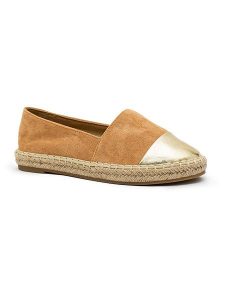 Foreverfolie Espadryle w kolorze jasnobrązowym rozmiar: 37. Brązowe espadryle Foreverfolie, bez wzorów, bez obcasa. Za 92,21 zł.