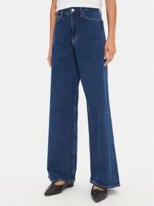 Calvin Klein Jeansy K20K207598 Niebieski Wide Leg. Niebieskie jeansy Calvin Klein, bez wzorów, z bawełny. Za 349,99 zł.
