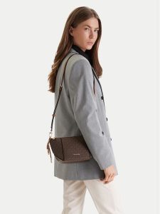 MICHAEL Michael Kors Torebka Sm Tz Xbody 32R6G9JC1B Brązowy. Brązowe listonoszki MICHAEL Michael Kors, bez wzorów, ze skóry, bez dodatków. Za 526,99 zł.