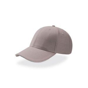 6panelowa Czapka Baseballowa Sport Sandwich. Czarne czapki ATLANTIS, bez wzorów, z bawełny, sportowe. Za 46,99 zł.