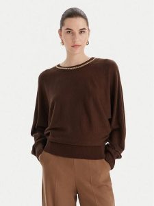 Marciano Guess Sweter 5BGR02 5782Z Brązowy Regular Fit. Brązowe swetry klasyczne Marciano Guess, xs, z syntetyku, bez kołnierzyka. Za 549,99 zł.