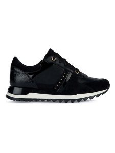 Geox Skórzane sneakersy "Tabelya" w kolorze czarnym rozmiar: 39. Czarne trampki Geox, bez wzorów, bez zapięcia. Za 330,95 zł.