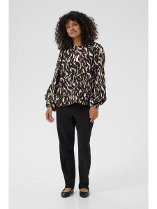 Kaffe Bluzka w kolorze czarnym rozmiar: 36. Czarne bluzki Kaffe, bez wzorów, z wiskozy, bez kołnierzyka, bez ramiączek. Za 165,99 zł.