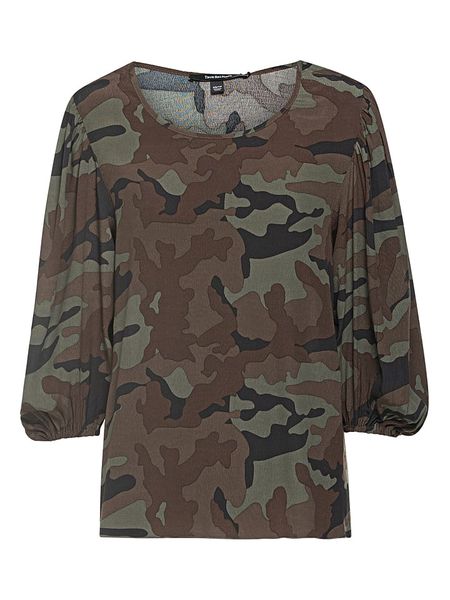 True Religion Bluzka w kolorze oliwkowo-brązowym rozmiar: S. Brązowe bluzki True Religion, s, bez wzorów, z wiskozy, bez kołnierzyka, bez ramiączek. Za 117,73 zł.