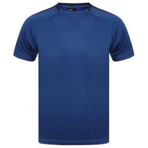 Koszulka Drużynowa Unisex Dla Dorosłych. Niebieskie bluzki FINDEN & HALES, bez wzorów, sportowe, bez kołnierzyka, bez ramiączek. Za 76,99 zł.