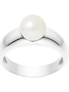 Pearl Addict Srebrny pierścionek z perłą rozmiar: 58. Szare pierścionki Pearl Addict, z perłą, srebrne. Za 351,38 zł.