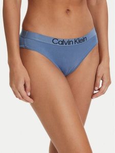 Calvin Klein Underwear Figi klasyczne LV00QD5291 Niebieski. Niebieskie figi Calvin Klein Underwear, bez wzorów, z bawełny. Za 79,99 zł.