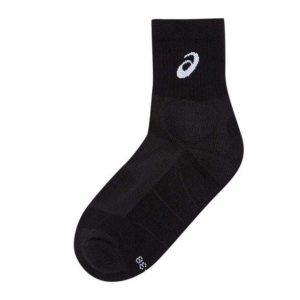 Skarpety Do Siatkówki Unisex Dla Dorosłych Z Logo. Czarne skarpetki ASICS, bez wzorów. Za 65,99 zł.