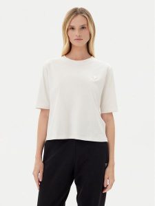 Guess T-Shirt V4BI21 I3Z14 Écru Relaxed Fit. T-shirty Guess, xl, z aplikacjami, z bawełny, bez kołnierzyka, bez ramiączek. Za 109,99 zł.