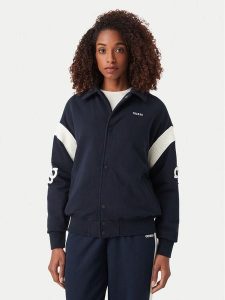 Guess Kurtka bomber V6YL07 K4293 Granatowy Regular Fit. Niebieskie kurtki Guess, s, z aplikacjami, z bawełny, bez kaptura. Za 552,99 zł.