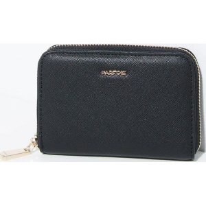 Parfois - Portfel. Czarne portfele marki PARFOIS, z materiału. W wyprzedaży za 34,90 zł.