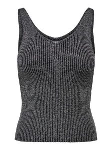 JDY Top dzianinowy w kolorze antracytowym rozmiar: M. Czarne topy JDY, m, bez wzorów, z dzianiny, bez kołnierzyka, bez ramiączek. Za 82,44 zł.