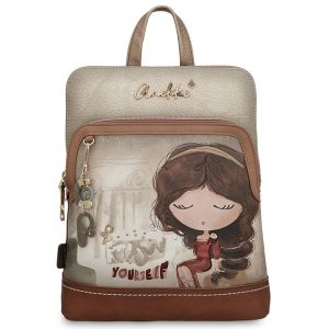 Brązowy Stylowy Damski Plecak Anekke. Brązowe plecaki Anekke. Za 399,00 zł.