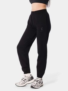 Carpatree Spodnie dresowe "Varsity" w kolorze czarnym rozmiar: S. Czarne spodnie dresowe Carpatree, s, bez wzorów, z bawełny. Za 124,11 zł.