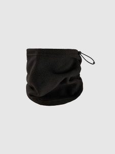 4F Szal-koło w kolorze czarnym rozmiar: onesize. Czarne szaliki 4f, bez wzorów, z materiału. Za 35,10 zł.
