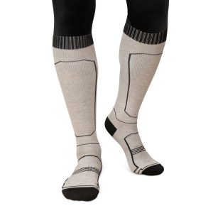 Skarpety narciarskie z wełny Sporty zimowe Siroko Ultimate GLIDE Sand. Brązowe skarpetki SIROKO, bez wzorów, z wełny. Za 127,00 zł.