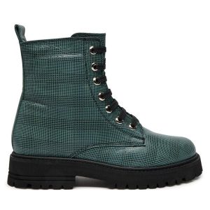 Trapery Piazza. Zielone buty zimowe Piazza, bez obcasa, bez zapięcia. Za 639,99 zł.