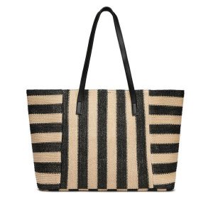 Torebka JENNY. Czarne shopper bag Jenny, bez wzorów, bez dodatków. Za 129,99 zł.