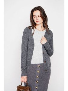 C& Jo Kardigan w kolorze szarym rozmiar: 42. Szare kardigany C& Jo, ze splotem. Za 121,99 zł.