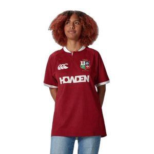 Koszulka domowa Lions Britanniques et Irlandais Replica 2025. Czerwone bluzki CANTERBURY, bez wzorów, sportowe, bez kołnierzyka, bez ramiączek. Za 398,00 zł.