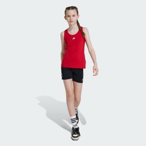 Krótkie legginsy TECHFIT. Białe legginsy ADIDAS, bez wzorów, z materiału, krótkie. Za 109,00 zł.